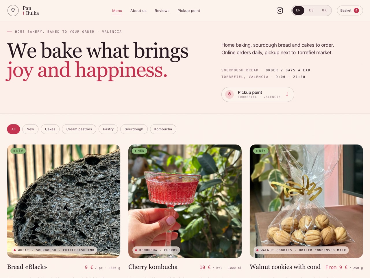 Pan i Bulka website